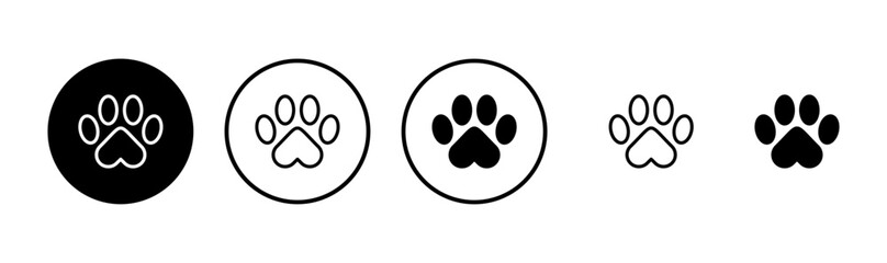 Paw icon logo design. paw print sign and symbol. dog or cat paw © LUNARA