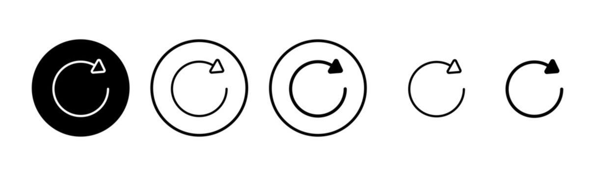 Refresh icon logo design. Reload sign and symbol. Update icon.