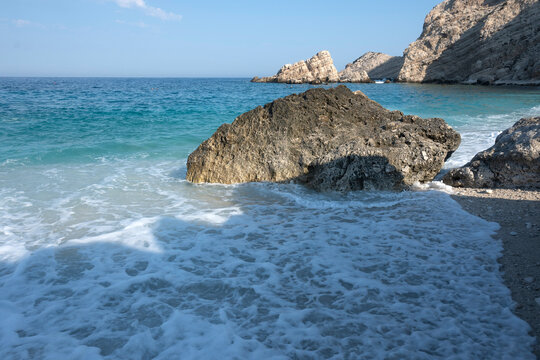 Petani Beach at Cephalonian Island, Greece