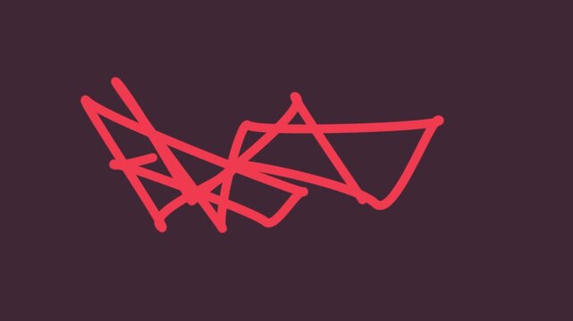 neon v-shaped symbol glowing on dark gradient background for tech and finance concepts