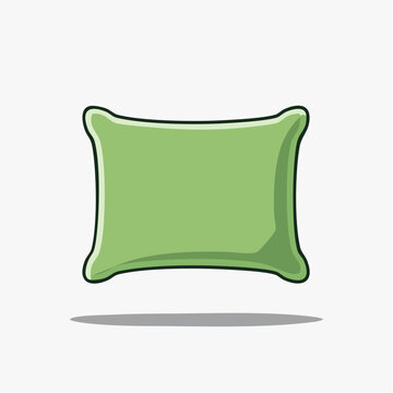 Green Pillow Illustration