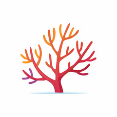 Fototapeta premium Stylized Coral Illustration