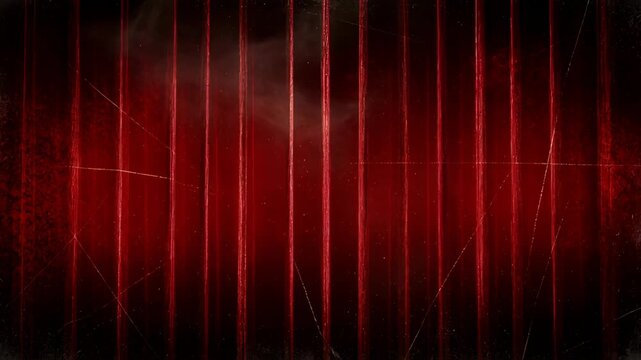 Red Black Grunge Horror Creepy Abstract Background with Dark Smoke, Vertical Light Streaks, Scratched Texture, Glowing Lines for Eerie Dramatic SEO Design