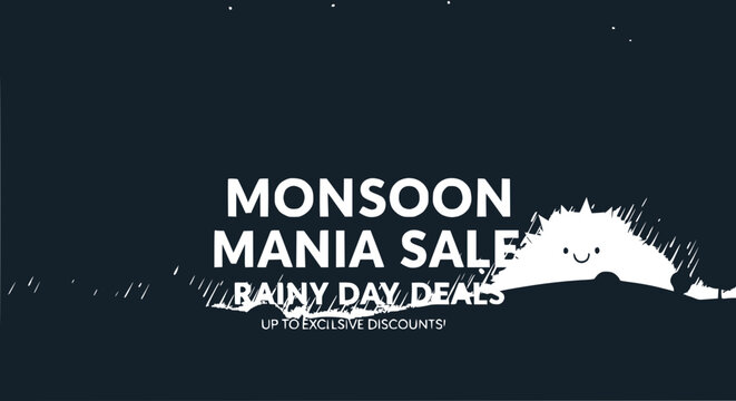Monsoon Mania Sale Rainy Day Deals with Cute Monster and Discounts