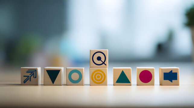 The concept of purpose alignment involves inner motivation and strategic direction symbols, authentic leadership, value-driven decision making, and copy space.