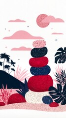 Obraz premium A cornerstone, minimalist vector style illustration