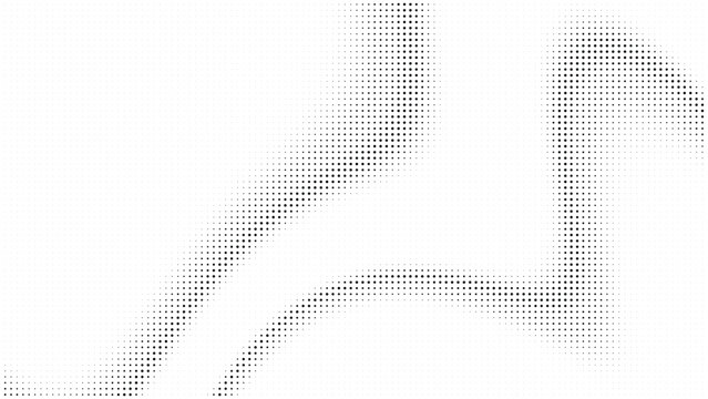 Abstract halftone shapes with dot gradients screen print dot pattern dot texture black and white halftone