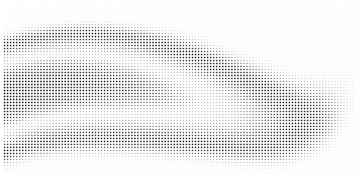 Pixelated map of puerto rico in halftone dots on white background with halftone pixelated illustration territory