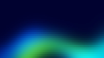 Fototapeta premium Abstract Neon Gradient Background Blue Green Cyan Glow Dark Horizontal Lines Blur Smooth Texture for Website Banner