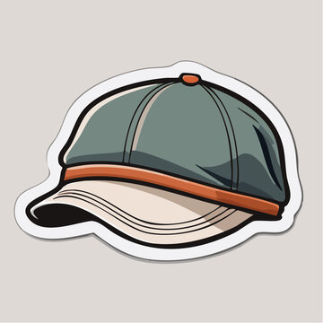 Stylized Illustration of a Flat Cap