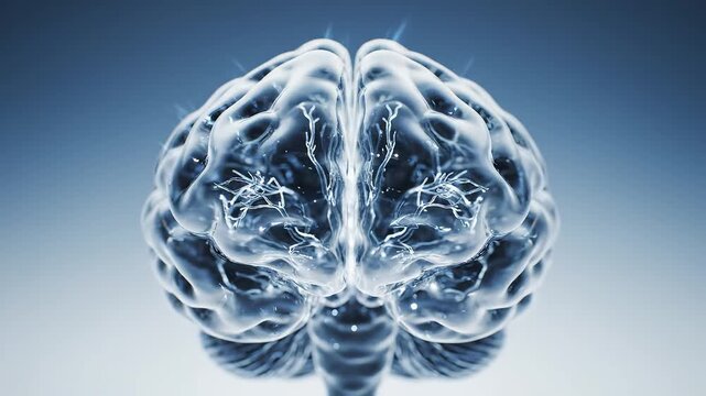 Human brain anatomy illustration perfect for UI/UX design and motion graphics
