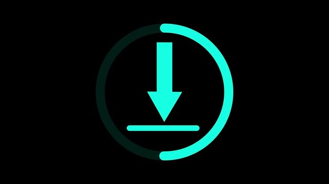 Outline cloud Download from the cloud icon. for app interfaces, file downloads, and digital prompts.