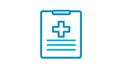 Fototapeta premium Medical document with a cross symbol for healthcare and medical record keeping illustration