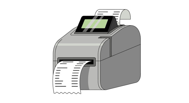 Point of sale printer machine.