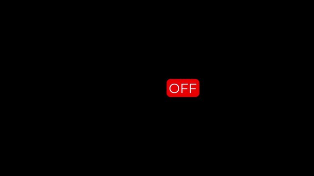 interactive on off button scale up down animation seamless toggle switch ui design.