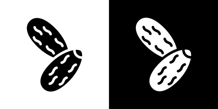 Dates icon representing dry fruits, Ramadan iftar meals, healthy nutrition, and traditional Islamic food culture.