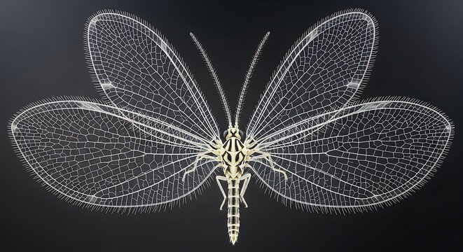Close-up of a mayfly insect.