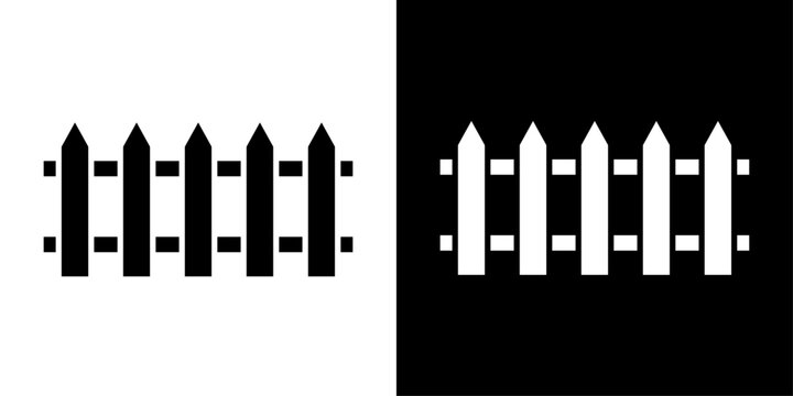 Fence icon representing property boundaries, security barriers, outdoor protection, and residential enclosure systems.