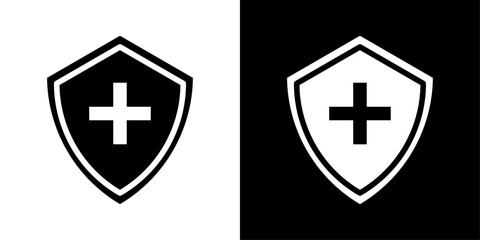 Obraz premium Immune system icon representing health protection, medical safety, immunity defense, and healthcare security systems.