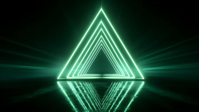 Abstract red neon corridor tunnel with glowing linear light beams and futuristic interior design motion background visual for digital stage performance show presentation or modern creative video loop.