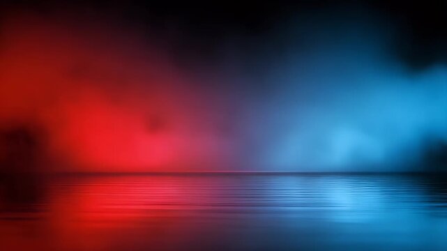 Futuristic hexagonal floor with glowing red neon lights creates a cinematic sci-fi background motion footage where dark stone tiles pulse with energy in a perspective digital abstract scene.