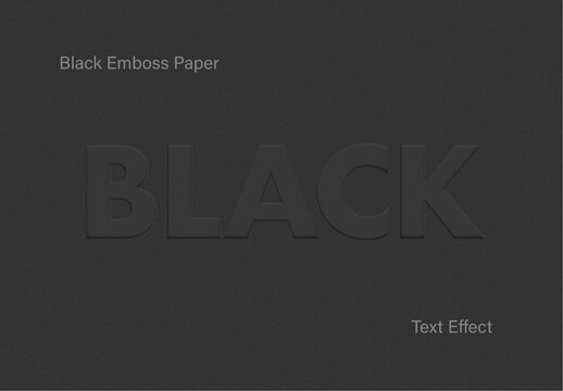 Emboss Paper Text Effect
