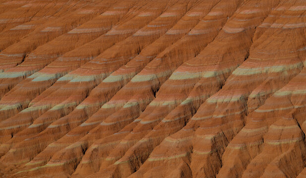 Picturesque clay mountains in Altyn Emel nature park near Almaty (Kazakhstan)