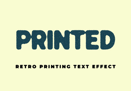 Retro Printing Text Effect