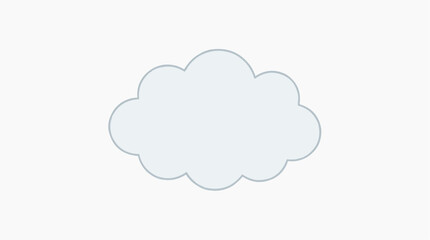 Obraz premium A single, fluffy cloud, isolated against a simple background. A symbol of serenity and imagination.