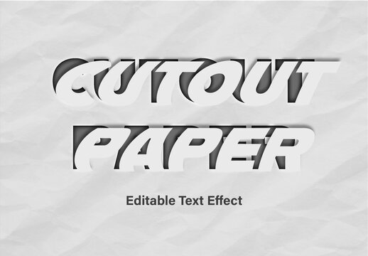 Cutout Paper Text Effect
