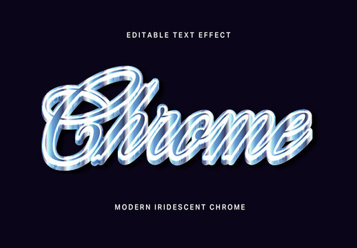 Modern Iridescent Chrome