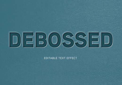 Debossed Text Effect