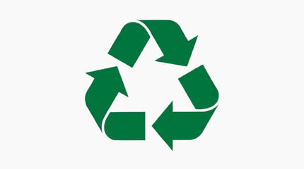 Obraz premium A vibrant green recycle symbol conveys a strong message of environmental protection, highlighting the importance of sustainability and eco-consciousness in a visually striking representation.