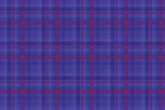 Vibrant blue and red plaid pattern