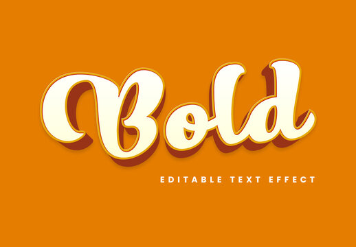 Bold 3D Shadow Text Effect