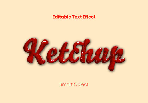 Ketchup Text Effect