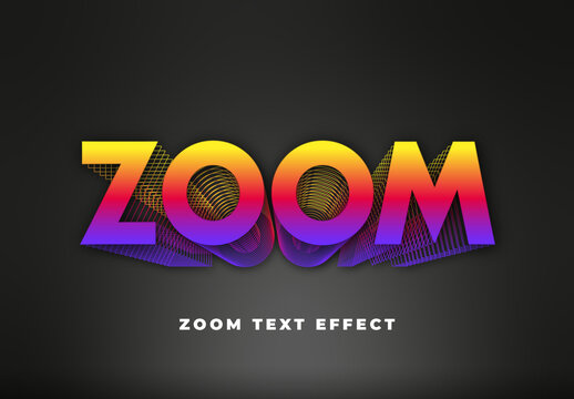 Zoom Text Effect