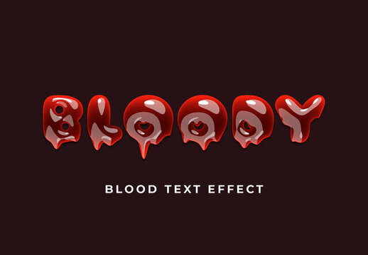 Blood Text Effect