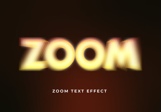 Zoom Text Effect