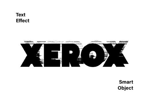 Xerox Text Effect