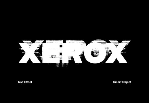 Xerox Text Effect