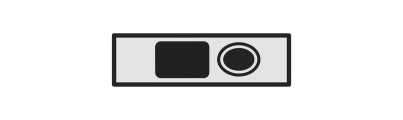 Fototapeta premium Electronic device interface button control icons