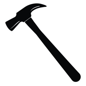 Hammer on white background illustration