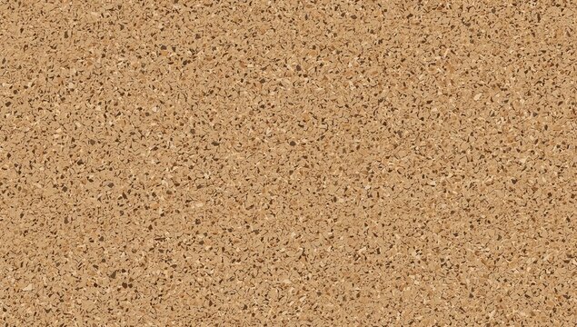 Corkboard texture seamless pattern in warm medium brown