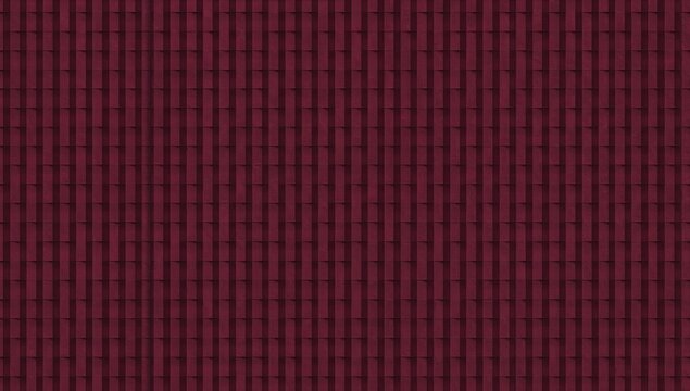 Red shingle roof texture seamless pattern with vertical lines