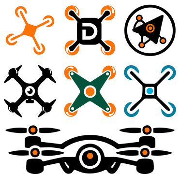Template Drone Logo, drone logo, Drone icons set. Logos templates of flying drones, Drone Photo Logo Design Template, drone logo vector simple design, drone logo template vector icon