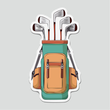 Golf Bag with Clubs