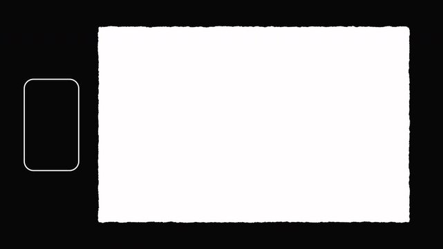 Authentic frame for Super 8 film  noise Effect