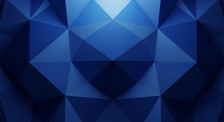 Obraz premium Abstract blue geometric pattern a symphony of shapes and shades