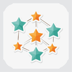 Obraz premium Network of Stars